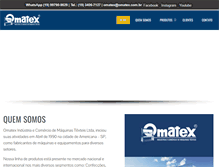 Tablet Screenshot of omatex.com.br